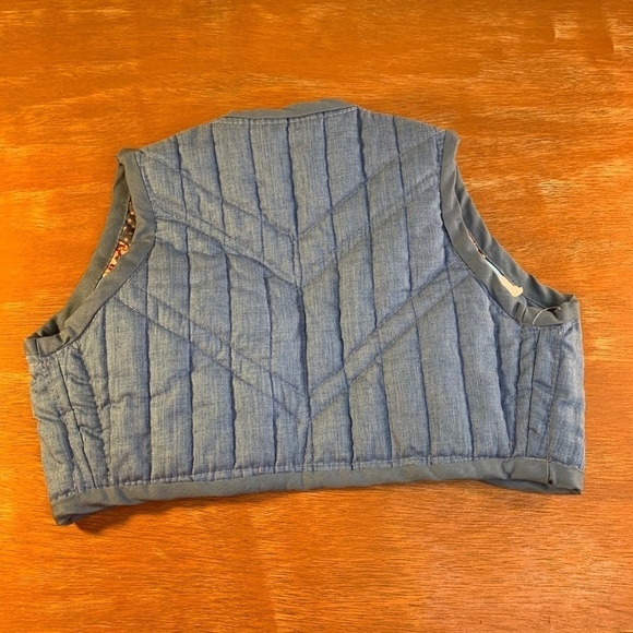 Handmade Fall Winter Quilted Vest For Toddlers Fits Like 12-18 Months (1334) - Picture 8 of 11